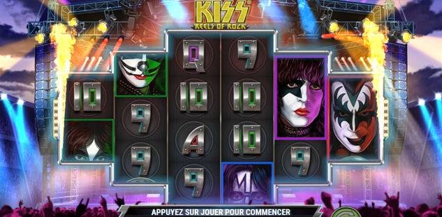 Découvrez la slot Kiss Reels of Rock sur Casino777